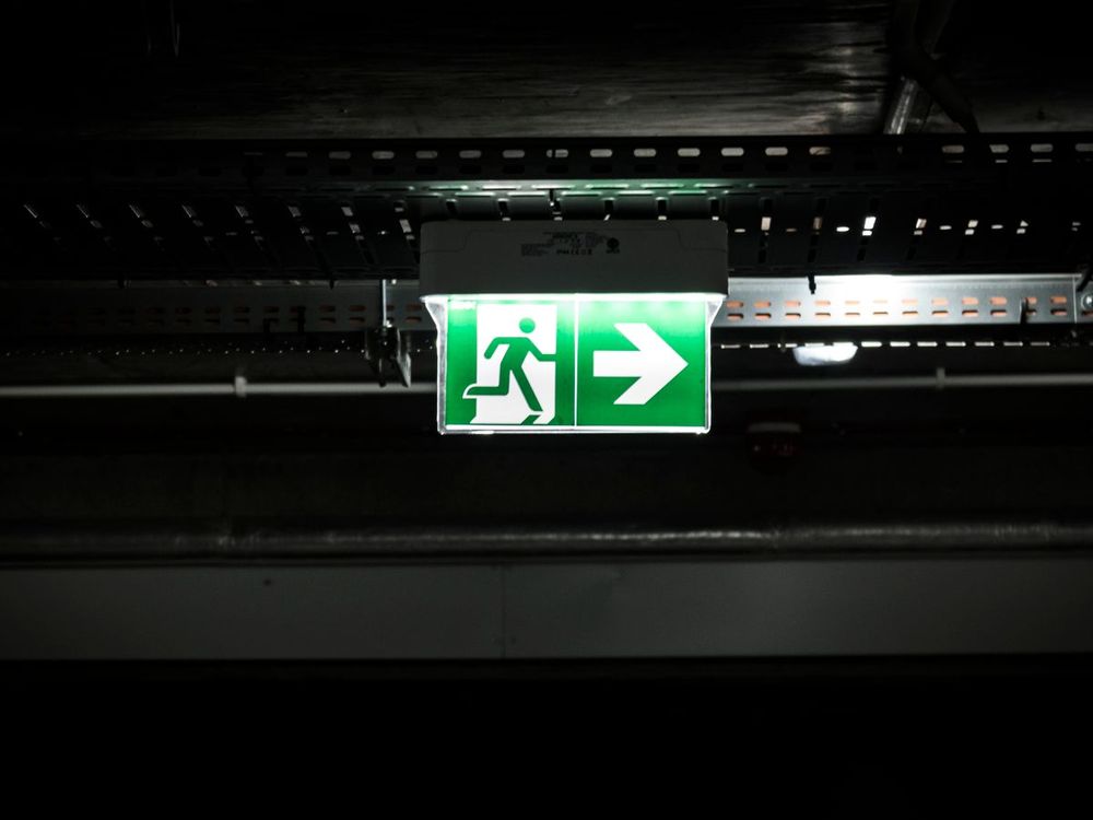 Illuminated emergency exit light